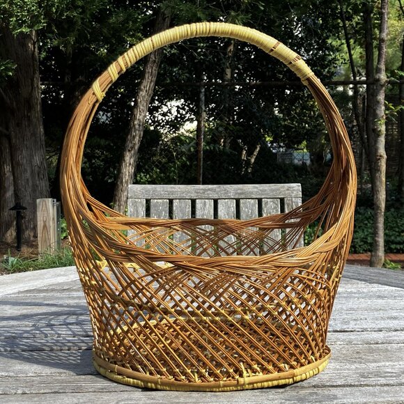 ✨Vintage Handwoven Basket with Handle - Picture 8 of 8